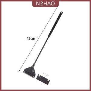 N2HAO Dụng cụ làm sạch bể cá dụng cụ loại bỏ tảo bằng cát phẳng dụng cụ loại bỏ tảo thủy tinh kép dụng cụ làm sạch hộ gia đình Phụ kiện hồ cá