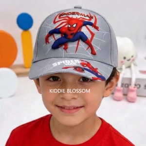 Kids 3D Spiderman Baseball Cap with Adjustable Fit for 3.9 years old. All Season Caps.