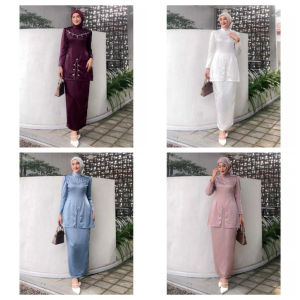 TERMURAH NEW ONESET FAYRA SILK PREMIUM BAJU KURUNG WANITA TREND TERBARU DRESS MELAYU PESTA SETELAN PAYET KONDANGAN KEKINIAN