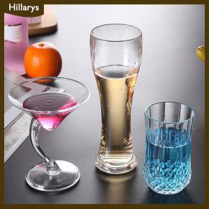 [Hillarys] Acrylic Cocktail Cup Không Thể Phá Vỡ Rượu Vang Thủy Tinh Nhà Wedding Party Bar Cốc Nước Trái Cây Màu Đỏ Rượu Uống Kính Bar Công Cụ