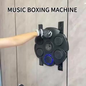 {READY STOCK}Wall-Mounted Wireless Boxing Machine with 9-Speed Adjustable Punch Trainer Counter & LED Lights - Wireless Music Suitable for Home Gym / Training Free Gloves Included Compatible for Home Exercise Equipment