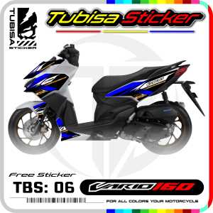 Sticker Striping VARIO 160 - Stiker Striping Variasi VARIO 160 Desain Racing. TBS.06