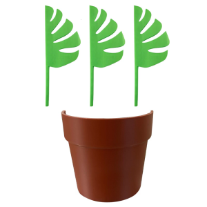 Bathroom Organizers with Monstera Design SelfAdhesive Toothbrush Holder and Mirror Mounted for Accessories