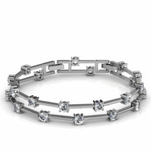 Her Jewellery Bonding Bracelet - Luxury Crystal Embellishments plated with 18K Gold