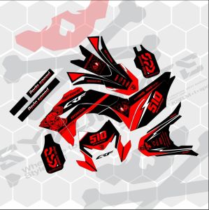 Decal/Stiker crf150L/Klx Bf/DTracker/WR155/Gordon full body(Bisa ganti warna+nama+no)