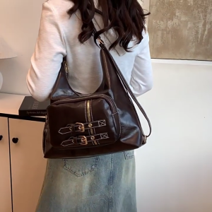 PU Leather Shoulder Bag for Women and Girls Comfortable and Practical Crossbody Handbag School Bags Casual Backpack