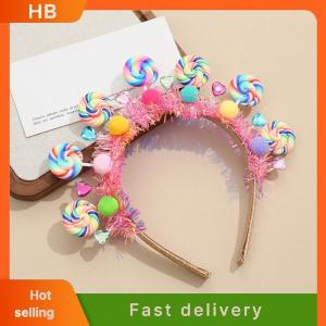 HB New Cartoon Lollipop Hairband Sweet Candy Hairband Girly Heart Princess Hair Accessories
