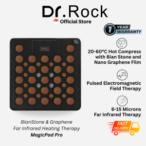 Dr.Rock BianStone & Graphene Far Infrared Heating Therapy MagicPad Pro multifunctional wellness pad designed for home and car use Hot compress feature enhances blood circulation promoting overall wellness.
