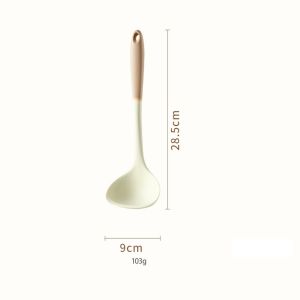 Bộ Dụng Cụ Nấu Ăn Bằng Silicone Cán Gỗ Kitchen Set Cao CấpChất Liệu An Toàn Tuyệt ĐốiChịu Nhiệt Chống Dính-GL314