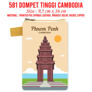 Kamboja Dompet Landmark Souvenir Suvenir Oleh Oleh Cambodia Mini Wallet Negara Dompet Panjang Pouch Mouse Pad
