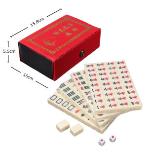 Mahjong Set 4 Player Chinese Mahjong Set With Carrying Case Mahjong Game Travel