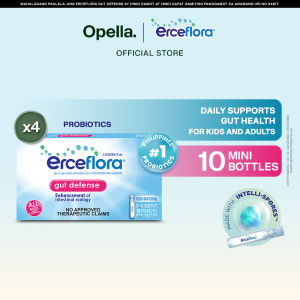 Erceflora Gut Defense Probiotic Daily Preventive Support Supplement For Kids & Adults 10 Bottles x4