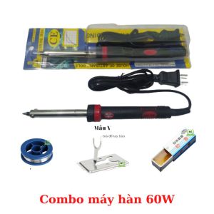 Mỏ hàn thiếc/ hàn chì MMHJ công suất 40-60W siêu bền ( tặng kèm thiếc nhựa thông và đế gác )