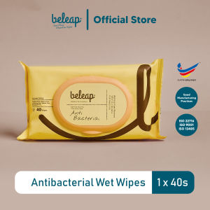 beleap Biodegradable Anti-bacteria Wet Wipe Tissue (1x 40s)- Extra Large Extra Thick
