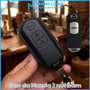 Bao Da Ép Form Chìa Khoá Xe Ô Tô MAZ-C2 Mazda cx5 mazda 2 mazda 6 Ốp Chìa Khoá Ép Form Da Thật Handmade