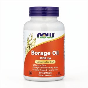NOW Foods Borage Oil Concentrated GLA 1000mg 60s 120s Softgels