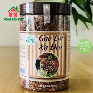 Trà Gạo Lứt Xạ Đen Túi 1kg Hộp 500g - Hỗ Trợ Giam Cân Hiệu Qủa
