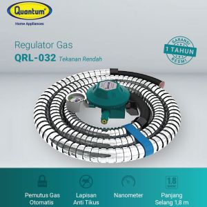 Quantum Paket Selang Gas dan Regulator - QRL032 - FREE ONGKIR Jabodetabek