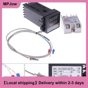 【Local shipping】 100-240VAC PID REX-C100 Temperature Controller SSR-40A Thermocouple