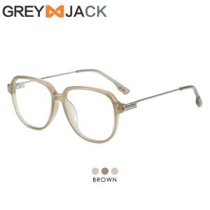 Grey Jack Kacamata Antiradiasi Blueray Bahan TR90+Metal Model Kotak Keren Fashionable Pria dan Wanita Bisa Minus 9133