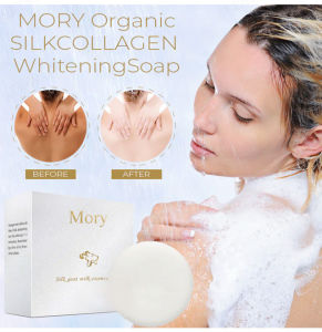 [Buy 1 Get 1 Free] Silk Sea Salt Skin Brightening Soap Moisturizing Whitening Soap Remove Mites Face And Body Wash Removal Pimple Pores