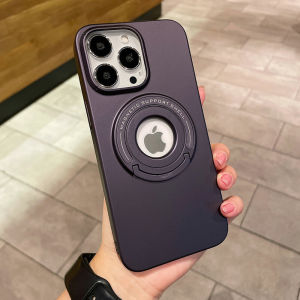 【Invisible Magsafe Bracket】KISSCASE Luxury Magsafe Case For iphone 15 Pro Max 15Plus 14 13 12 With Mobile Phone Holder Hide Stand Hard Cover For Magsafe Wireless Charger
