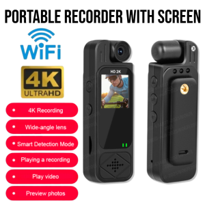Pocket Mini Camera for All Year Round All Ages Men and Women Photography Enthusiasts Law Enforcement Recorders Life Recording with HD Infrared Night Vision and Instant Playback Portable