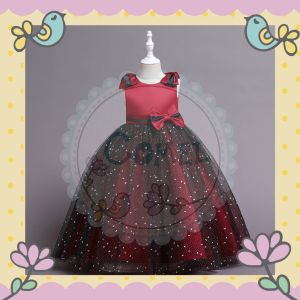 Comel Kids Princess Elegant Ball Gown Tulle Flower Girl Princess Dress 儿童晚装