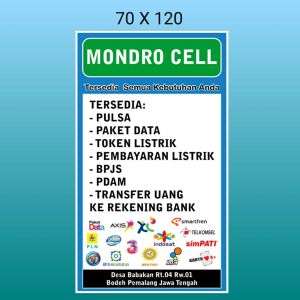 spanduk banner konter termurah ukuran 70 X 120