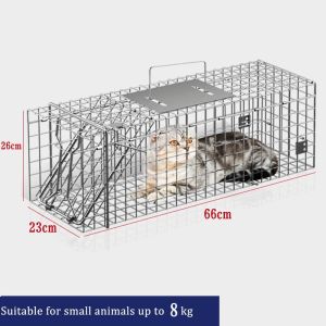 Cat / Cat Trap Cage | Small Animal Pest Metal Steel Rodent Killer Rat Catcher Cage Control Bait Catch Pet Supplies
