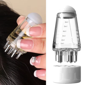 Mini Scalp Applicator Liquid Comb Essential Oil Guiding Roller Ball Massager Promote Hair Growth Strong Hair Roots Anti Hair Loss Scalp Care Tools