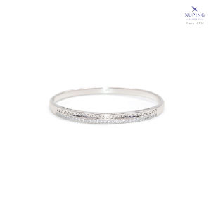 Xuping Gelang Kaku Perak - Silver Bangle Permata Baris 0132240082