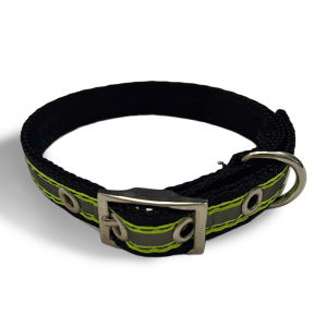 (Rẻ Vô Địch) VÒNG CỔ PHẢN QUANG 2 LỚP 4 SIZE DƯỚI 25KG CHO CHÓ KHÓA HỢP KIM