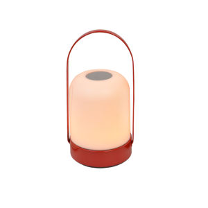 SXHled Iron table lamp portable adjustable brightness rechargeable for camping outdoor use and creating a cozy atmosphere a creative small night light