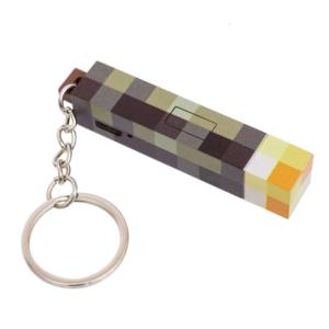 Small Torch Keychain Backpack Pendant Rechargeable Small Flashlight LED Night Light Children Gifts Game Model Toy