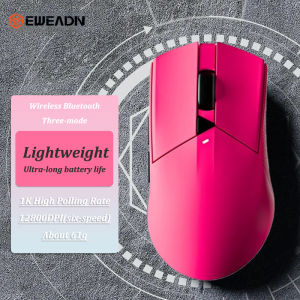 🇸🇬【EWEADN】 GS01 Mouse 2.4G Wireless Lightweight 1kHz 12800 DPI Six-Level Adjustable 500mAh Battery Gaming Mouse