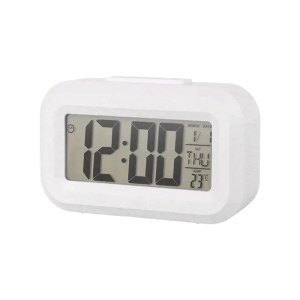 LED Backlit Alarm Clock with Snooze and Calendar with Backlit Temperature for Easy Time Management for Home
