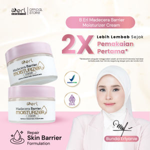 B ERL Madecera Barier Moisturizer Cream 30 gr l Pelembab l DNA Salmon I 7x Ceramide I Mengunci Kelembaban I Memperkuat Skin Barrier Glowing I Meredakan Kemerahan - Madecassoside