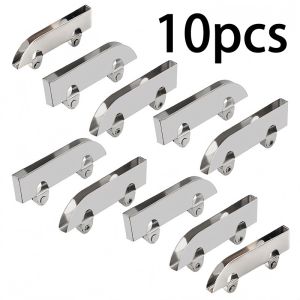 10Pcs Kaca Pintu Geser Roda Baja Tahan Karat Roda Rel Pintu Geser Katrol Pintu Kaca Katrol Pintu
