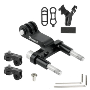 Aluminium-Alloy Flashlight Holder Headlight Mount Adapter Camera Front Light Bracket Road Bike Part