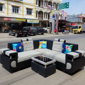 Sofa Sudut Minimalis Kancing