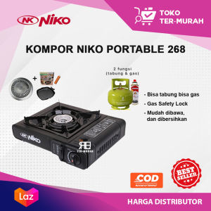 NIKO KOMPOR PORTABLE NK268 WARNA / KOMPOR PORTABLE / KOMPOR DENGAN GAS KECIL / KOMPOR DENGAN KOPER / KOMPOR CAMPING / KOMPOR MURAH / KOMPOR 1 TUNGKU / KOMPOR 2 IN 1 / KOMPOR ORIGINAL DAN BERGARANSI / KOMPOR MURAH MERIAH / KOMPOR AWET / KOMPOR IRIT GAS