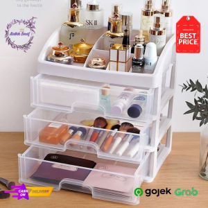 Rak Kotak Makeup Kosmetik 3 Susun Multifungsi