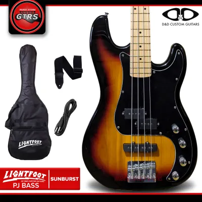 D&D Lightfoot Precision Bass Guitar with Free Accessories