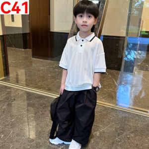 Terno for Kids Boy Classic Polo and Trousers Outfit 1-5yrs old C41