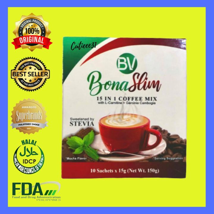 Bona Vita Slim 15 in 1 Coffee Mix with L-Carnitine + Garcinia Cambogia