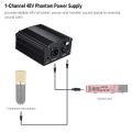 Phantom Power Untuk Mic Condenser 1 Channel 48V Original Taffware. 