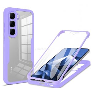360° Full Body Double Sided Protection Phone Case For Infinix Hot 60 Pro Plus 5G Hot60Pro+ 60i Hot60 4G 5G Transparent Shockproof Casing Ultra Slim Silicone Bumper Soft Cover