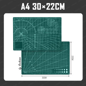 Double Sided Cutting Mat Self Healing Dark Green Black Blue Stationary Cut Craft Knife Pad
