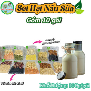 COMBO 2 TÚI HẠT NẤU SỮA ( MỖI TÚI GỒM 10 GÓI_100g NHIỀU LOẠI HẠT KHÁC NHAU) TIỆN LỢI HEALTHY